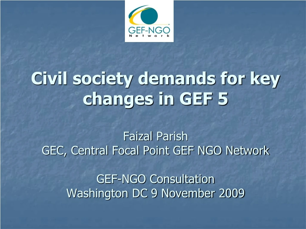 civil society demands for key changes n.