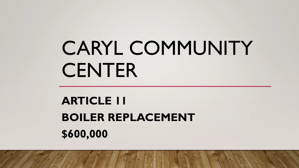 PPT Caryl Community Center PowerPoint Presentation, free download