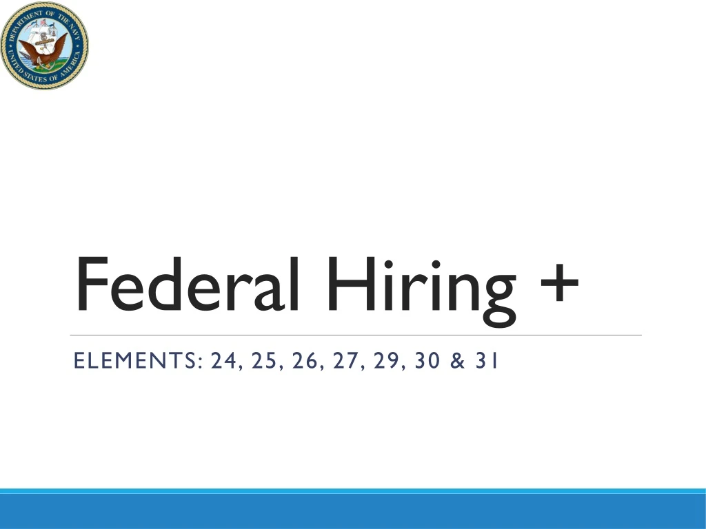 federal hiring n.