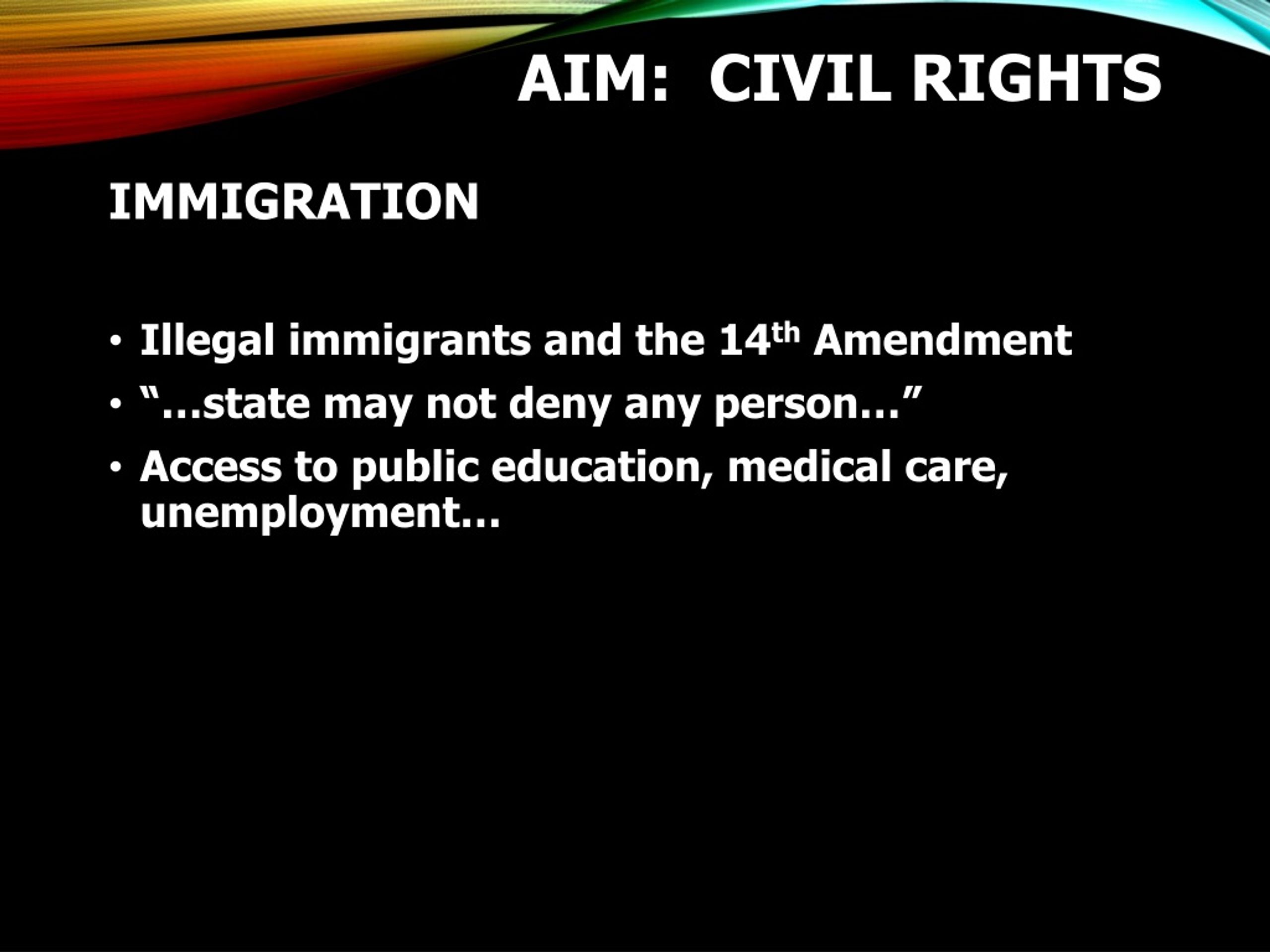 PPT - Aim: CIVIL RIGHTS PowerPoint Presentation, free download - ID:8832408