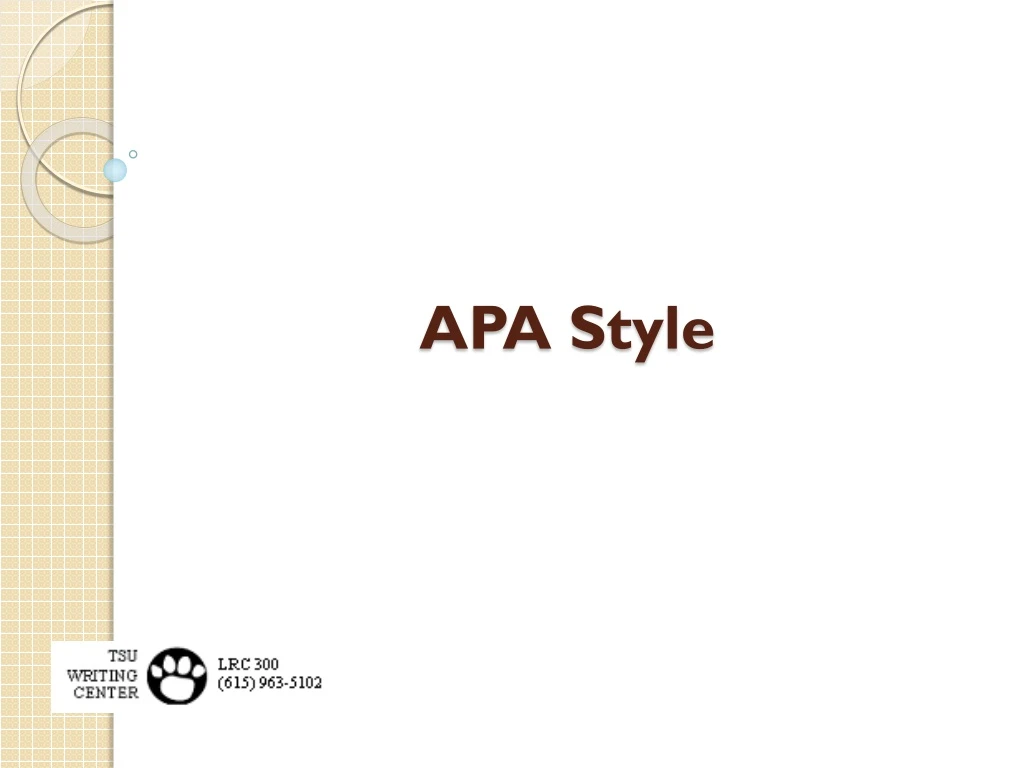 PPT - APA Style PowerPoint Presentation, free download - ID:8833221