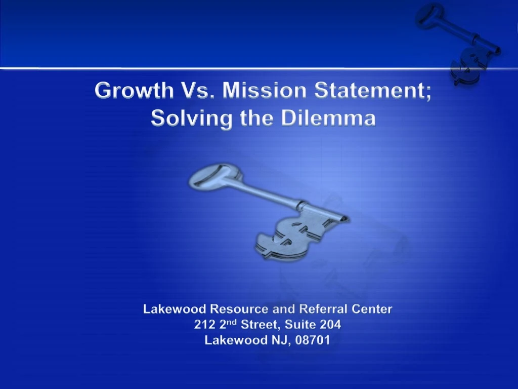 growth vs mission statement solving the dilemma n.