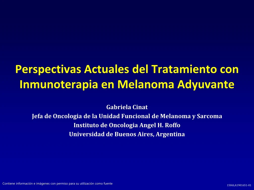 PPT - Perspectivas A ctuales del Tratamiento con Inmunoterapia en ...