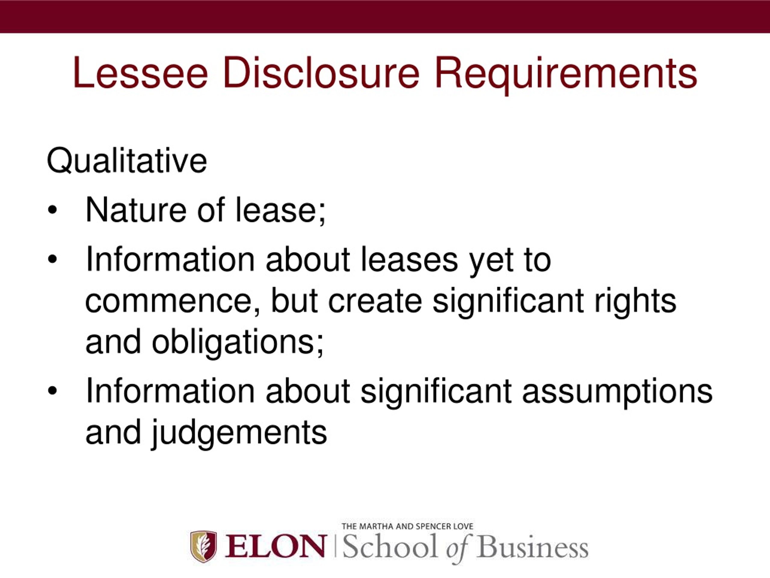 lessee presentation and disclosure requirements of asc 842