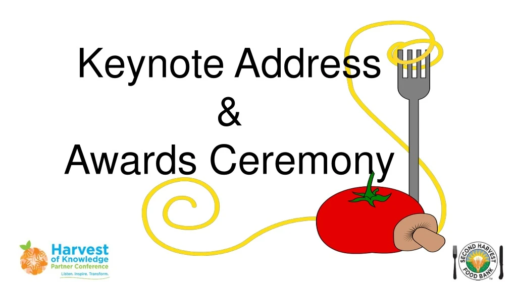 keynote address awards ceremony n.