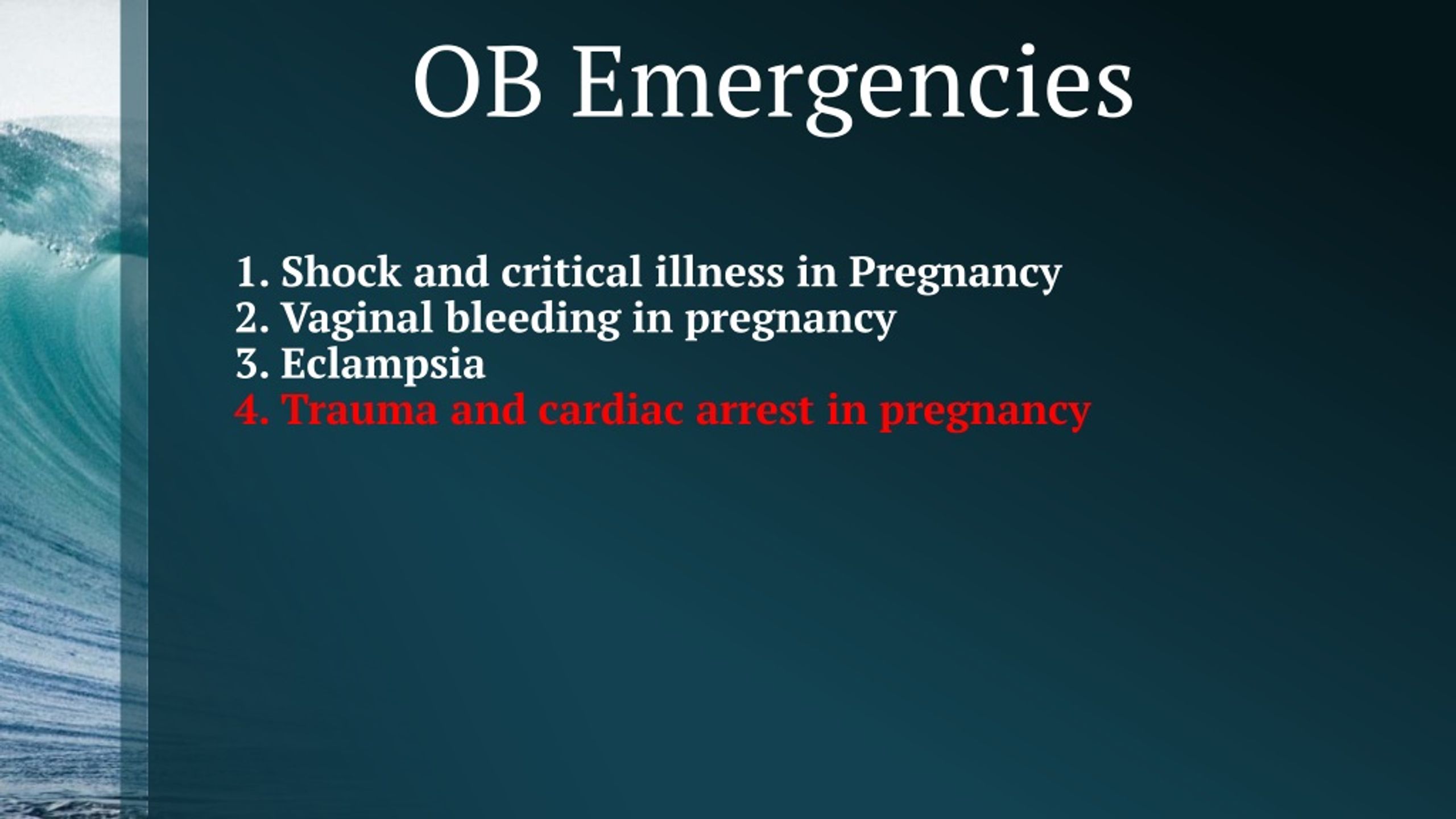 Ppt Obstetrical Emergencies Powerpoint Presentation Free Download Id8836994 