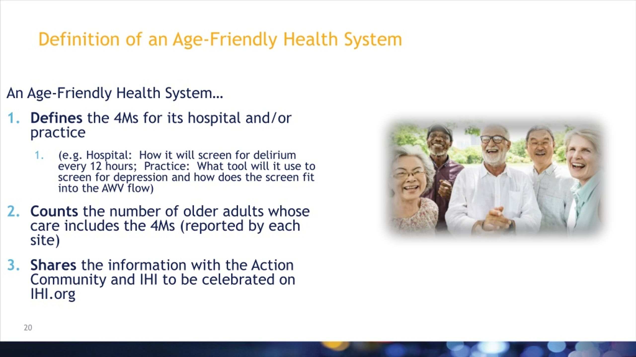 PPT - Age-Friendly Health Systems: Improving Care For Older Adults ...