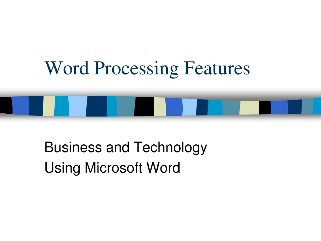 word processing features n.