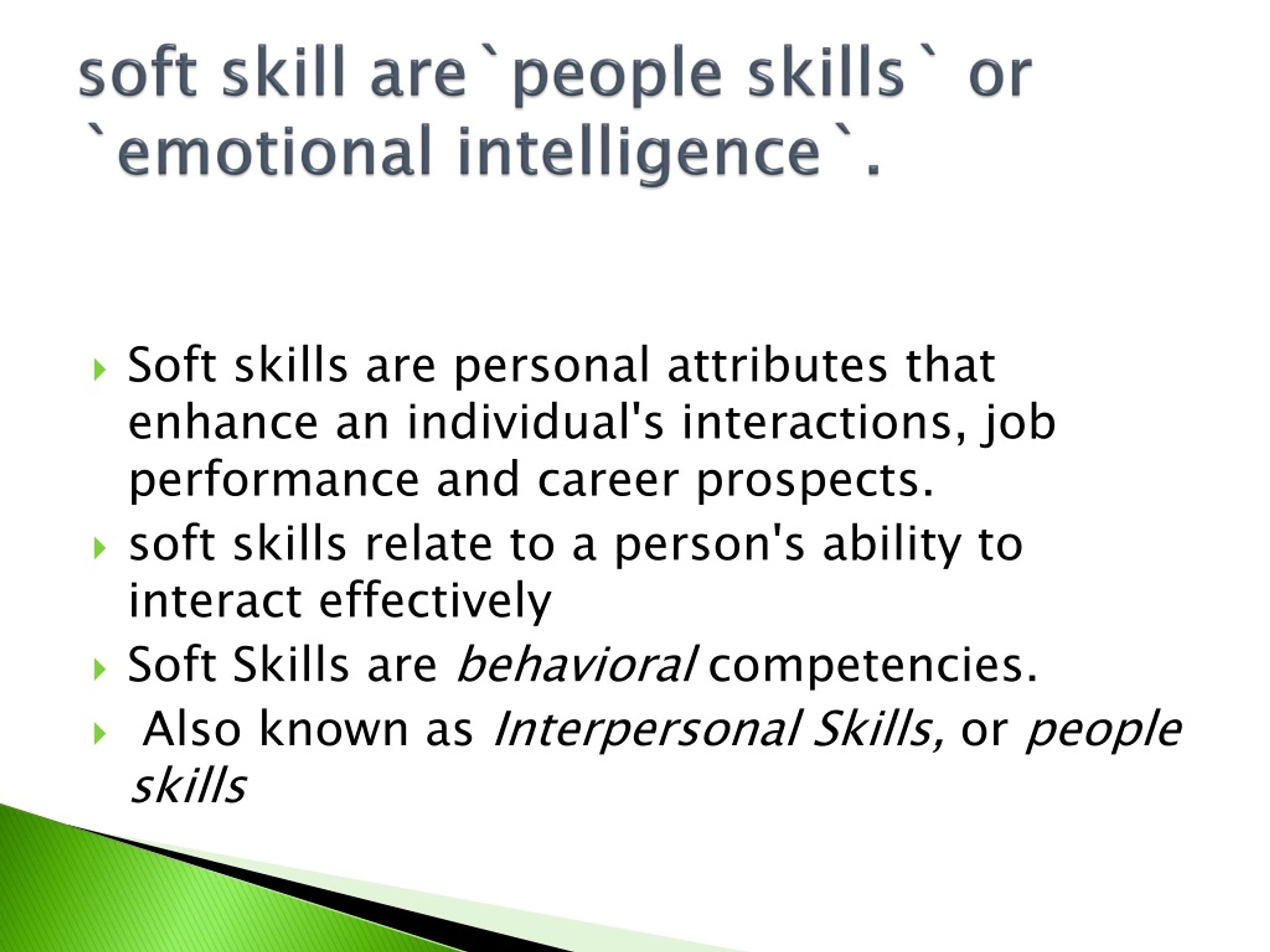 PPT - SOFT SKILLS PowerPoint Presentation, free download - ID:883862