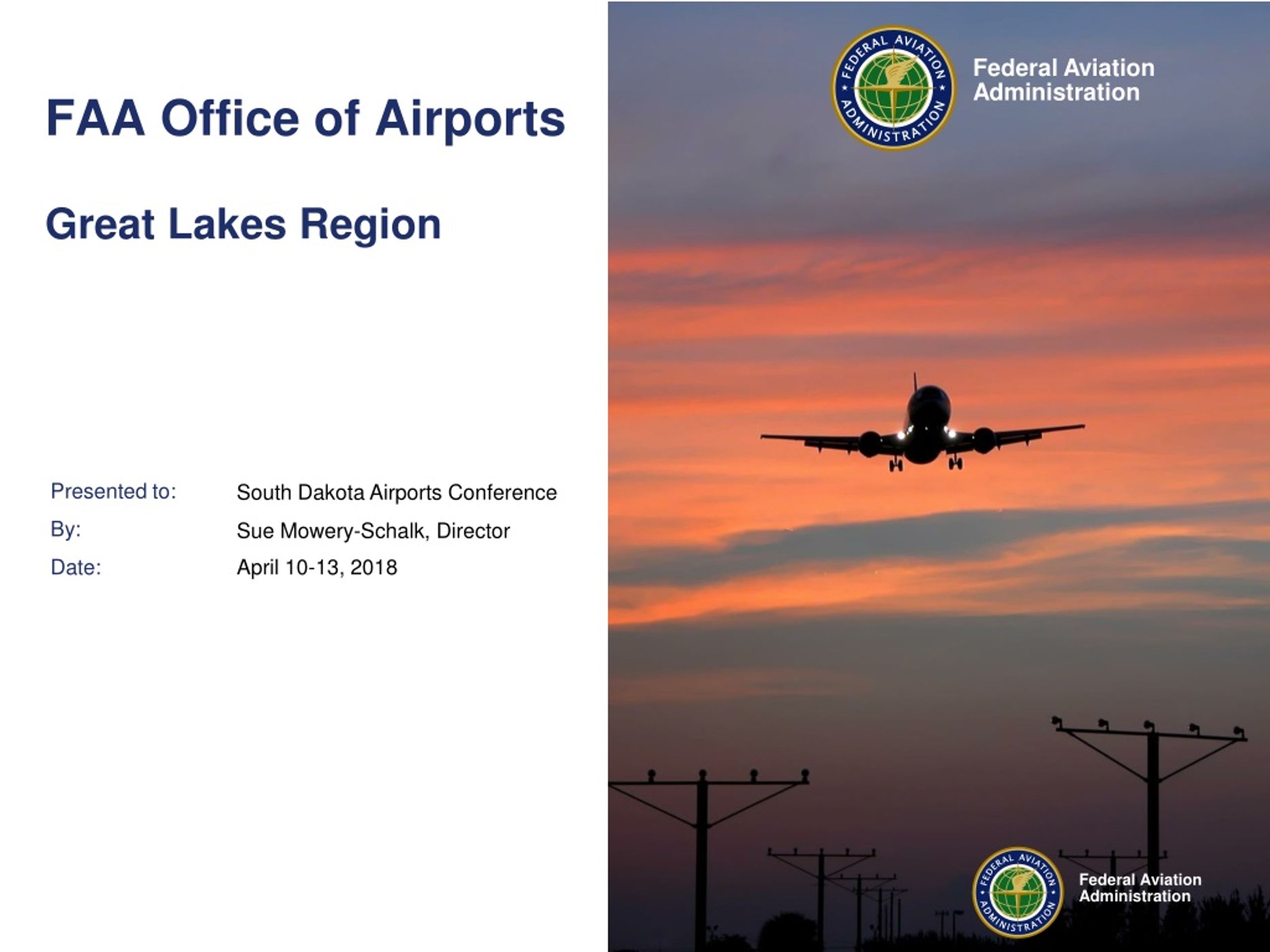 PPT FAA Office of Airports Great Lakes Region PowerPoint