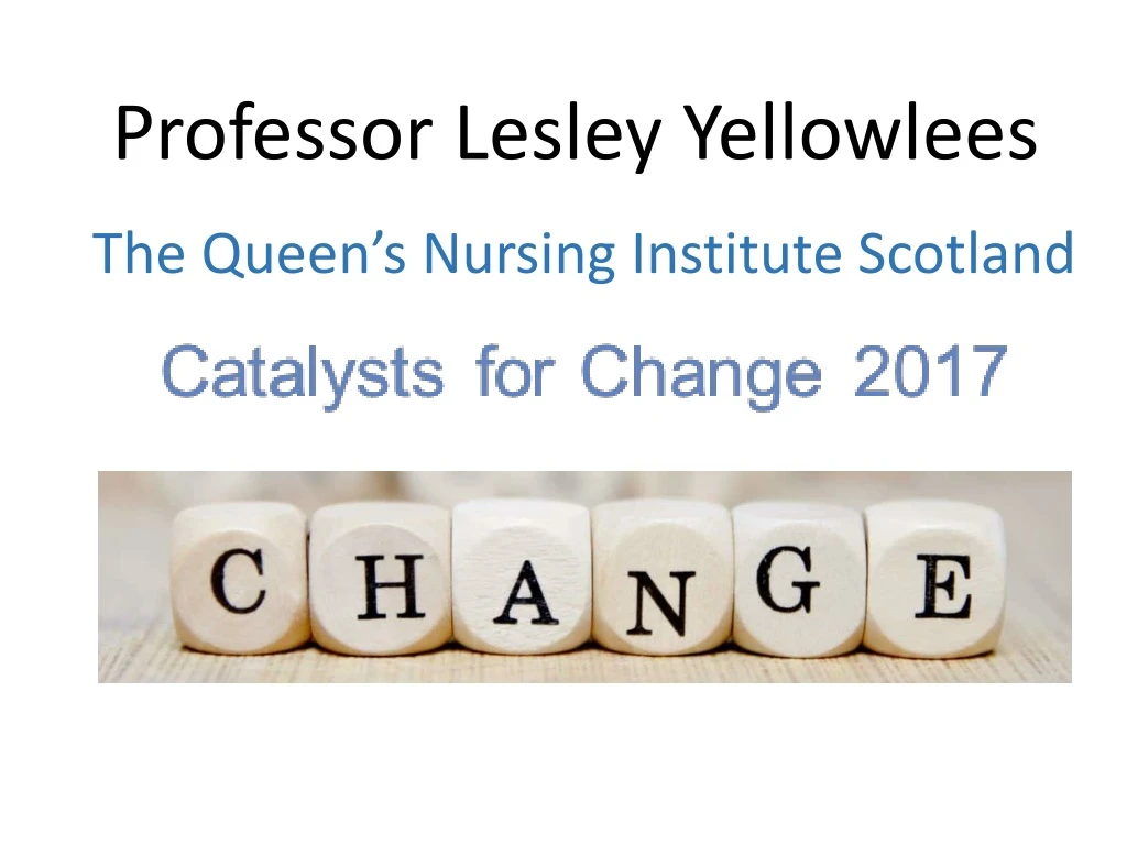 professor lesley yellowlees n.
