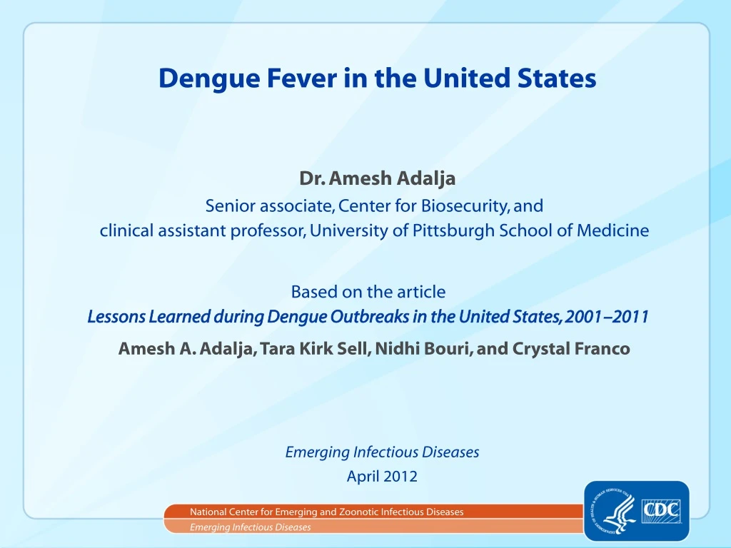 dengue fever in the united states n.