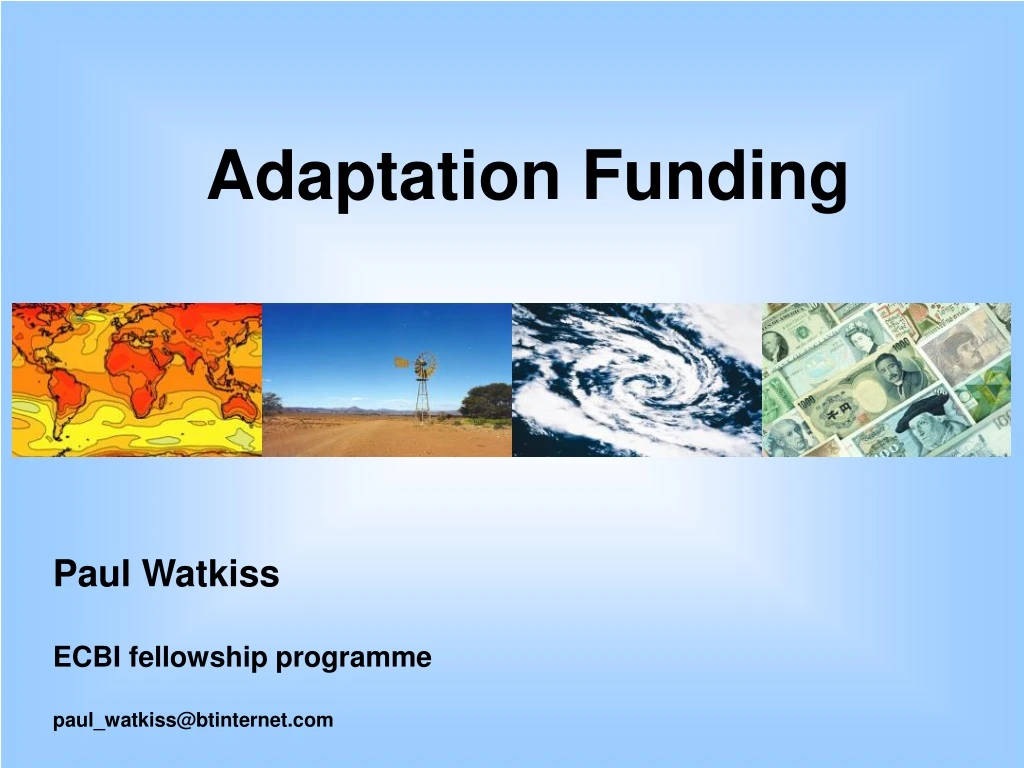 adaptation funding n.