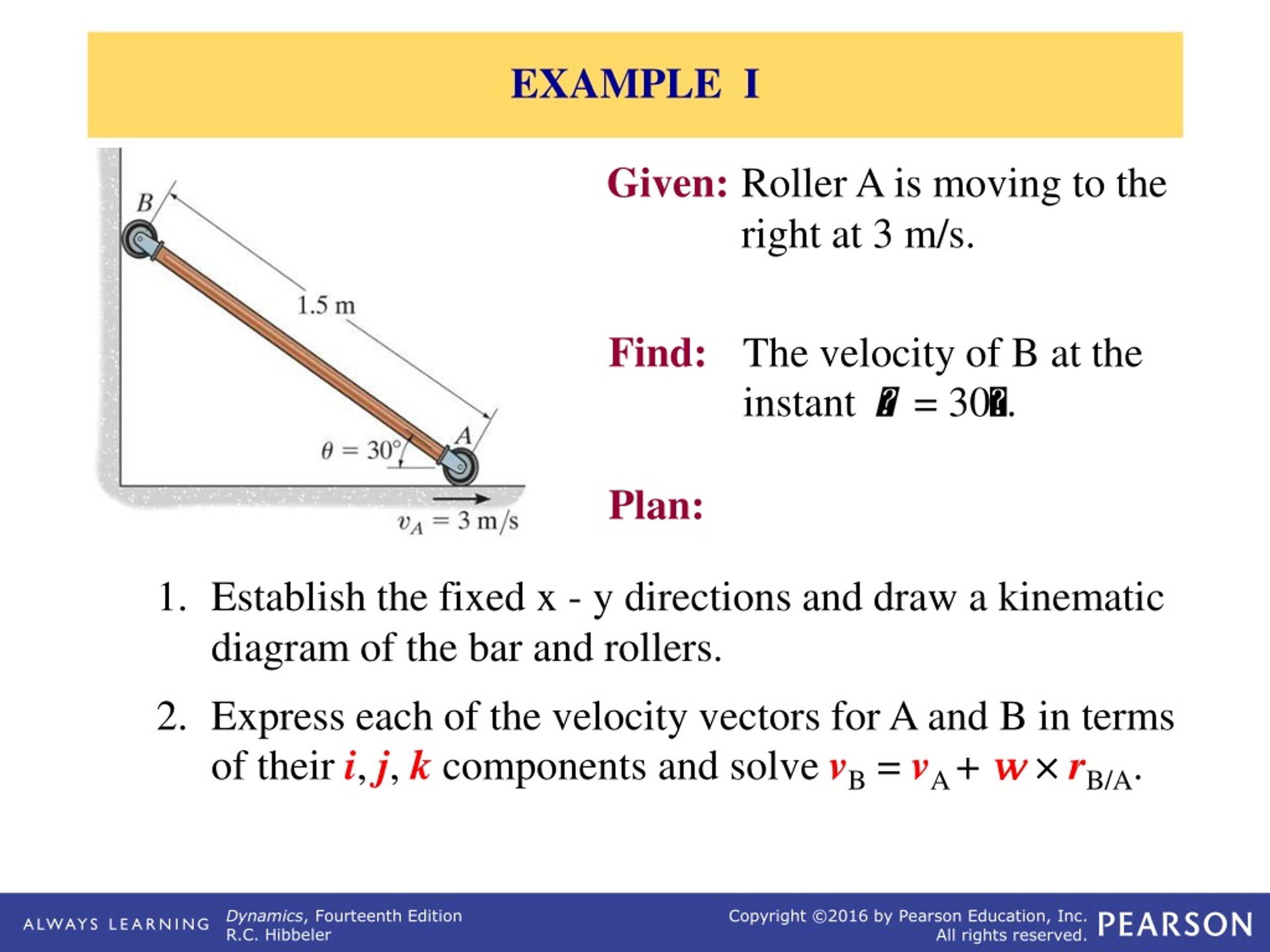 PPT - RELATIVE MOTION ANALYSIS: VELOCITY PowerPoint Presentation, Free ...