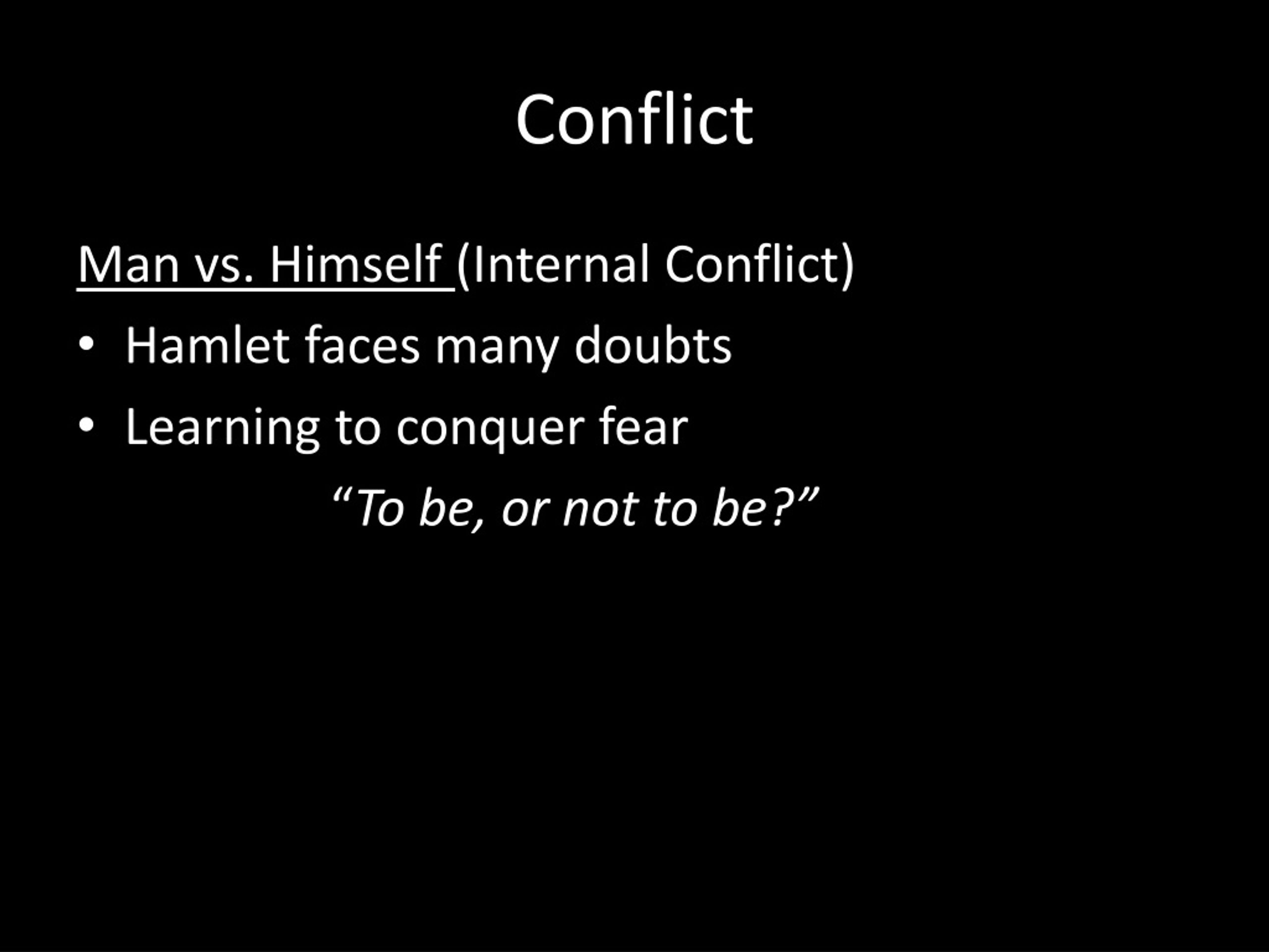 external conflict in hamlet act 1 quotes