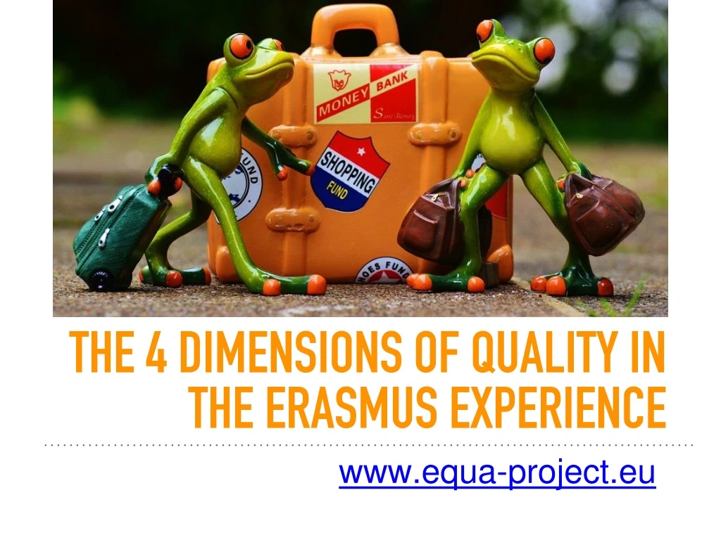 the 4 dimensions of quality in the erasmus experience n.