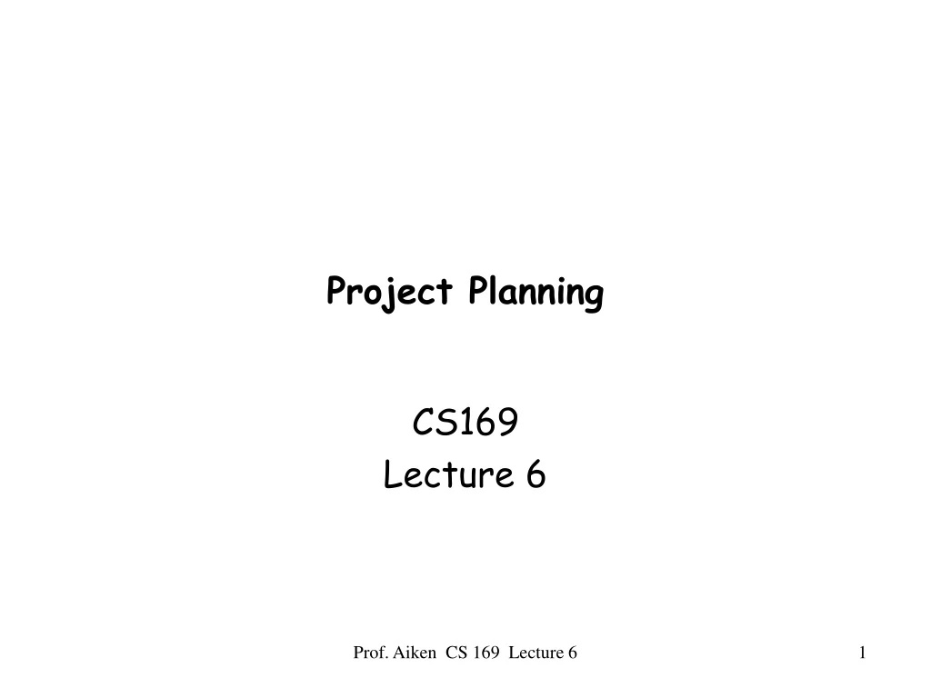 project planning presentation ppt