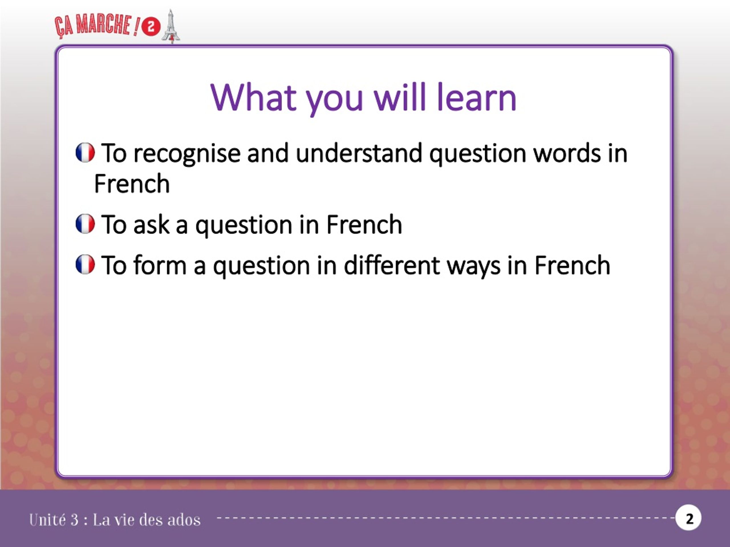 PPT   La Forme Interrogative Les Pronoms Interrogatifs PowerPoint