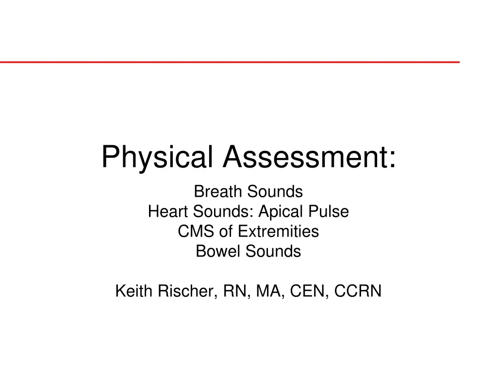 PPT - Physical Assessment: PowerPoint Presentation, Free Download - ID ...