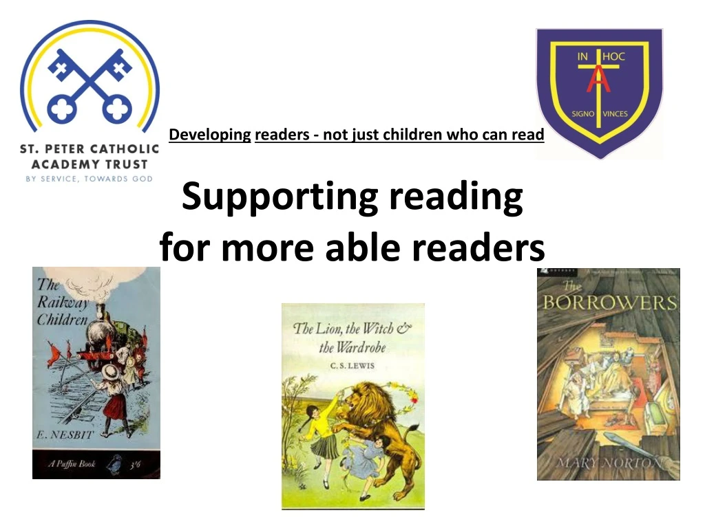 supporting reading for more able readers n.