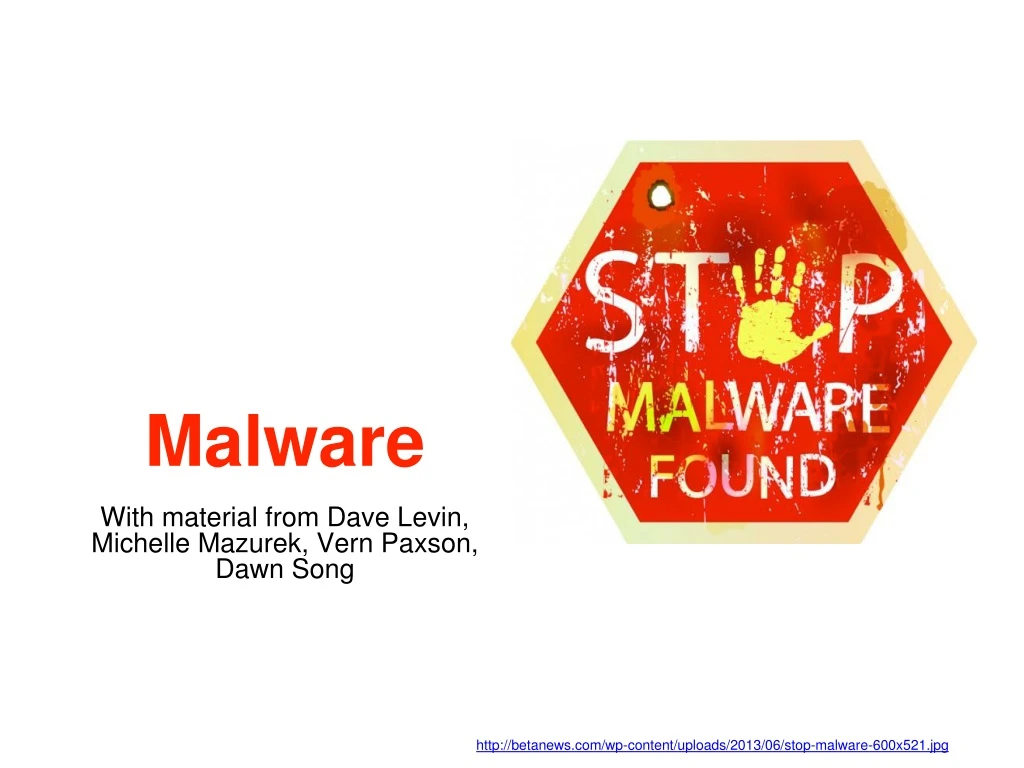 PPT - Malware PowerPoint Presentation, Free Download - ID:8848571