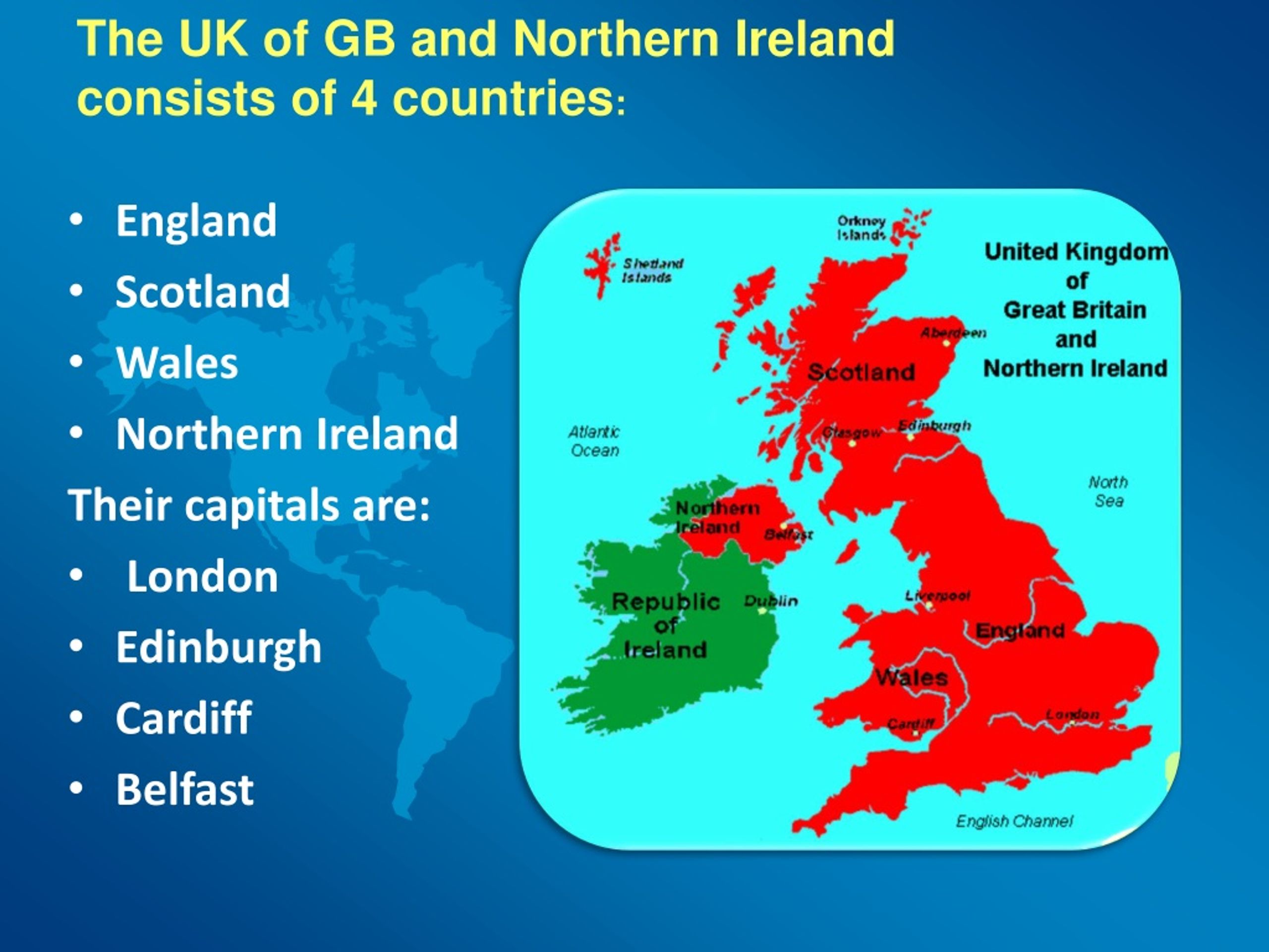 The smallest island is great britain. England, Scotland, Wales and Northern Ireland на карте. Uk great Britain. Соединенное королевство Великобритании и Северной Ирландии. Столицы Англии Шотландии Уэльса и Северной Ирландии.