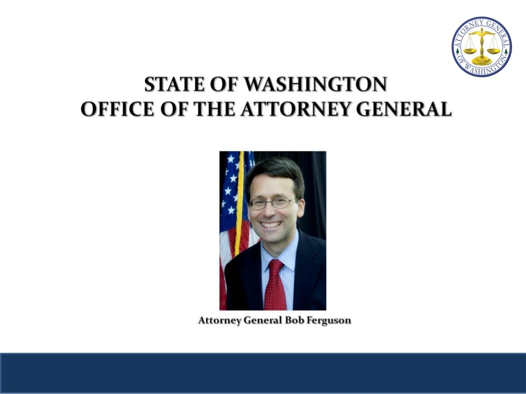 Ppt State Of Washington Office Of The Attorney General Powerpoint