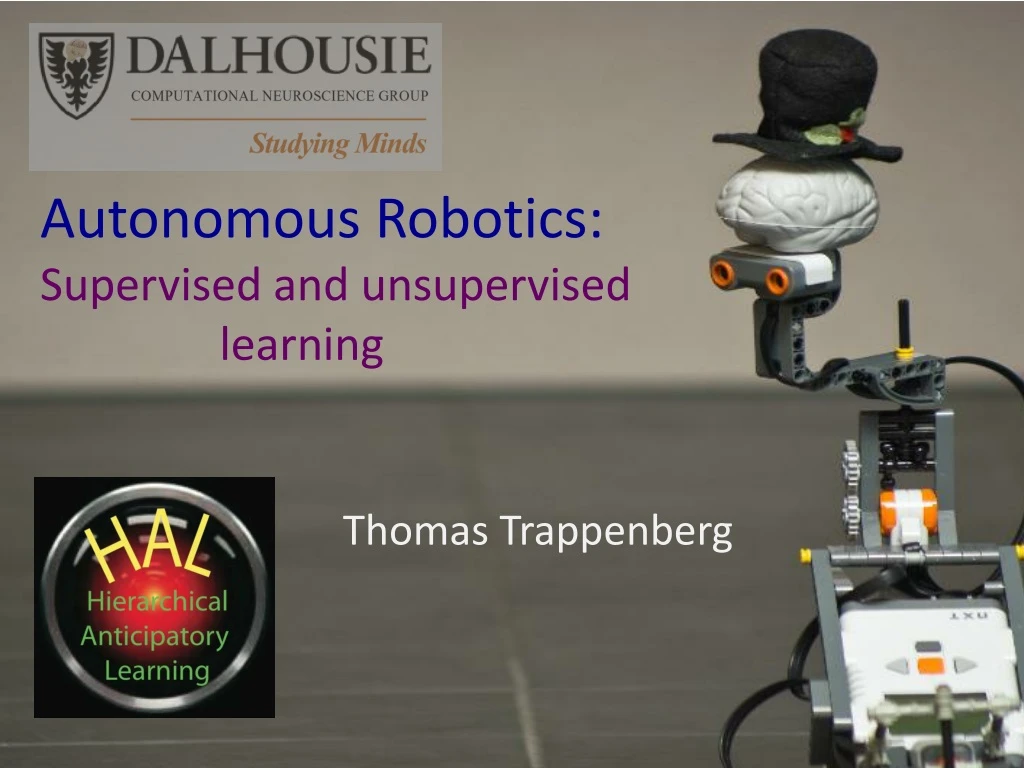 autonomous robotics supervised and unsupervised n.