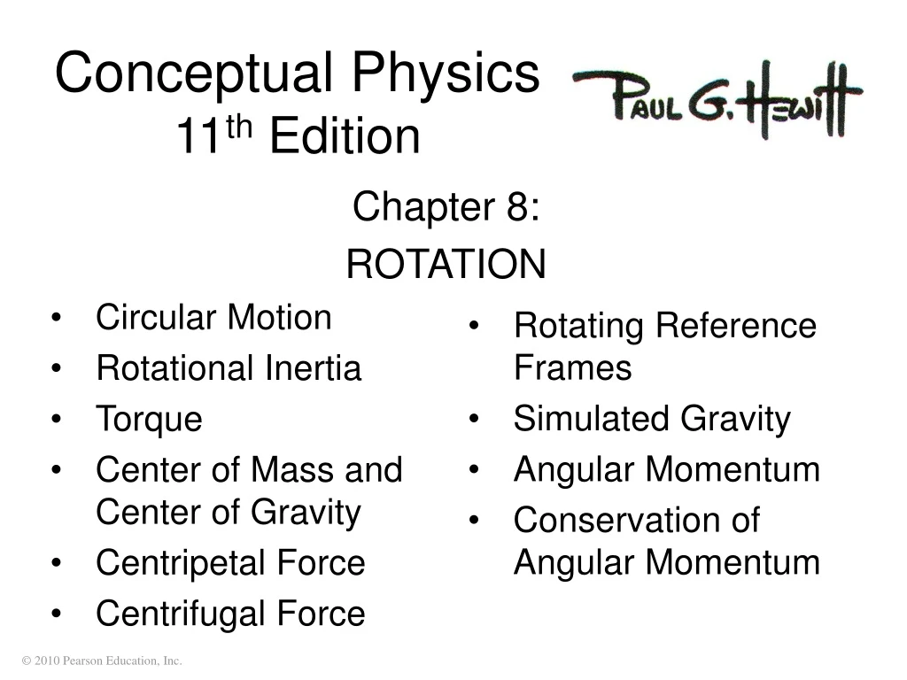 conceptual physics 11 th edition n.