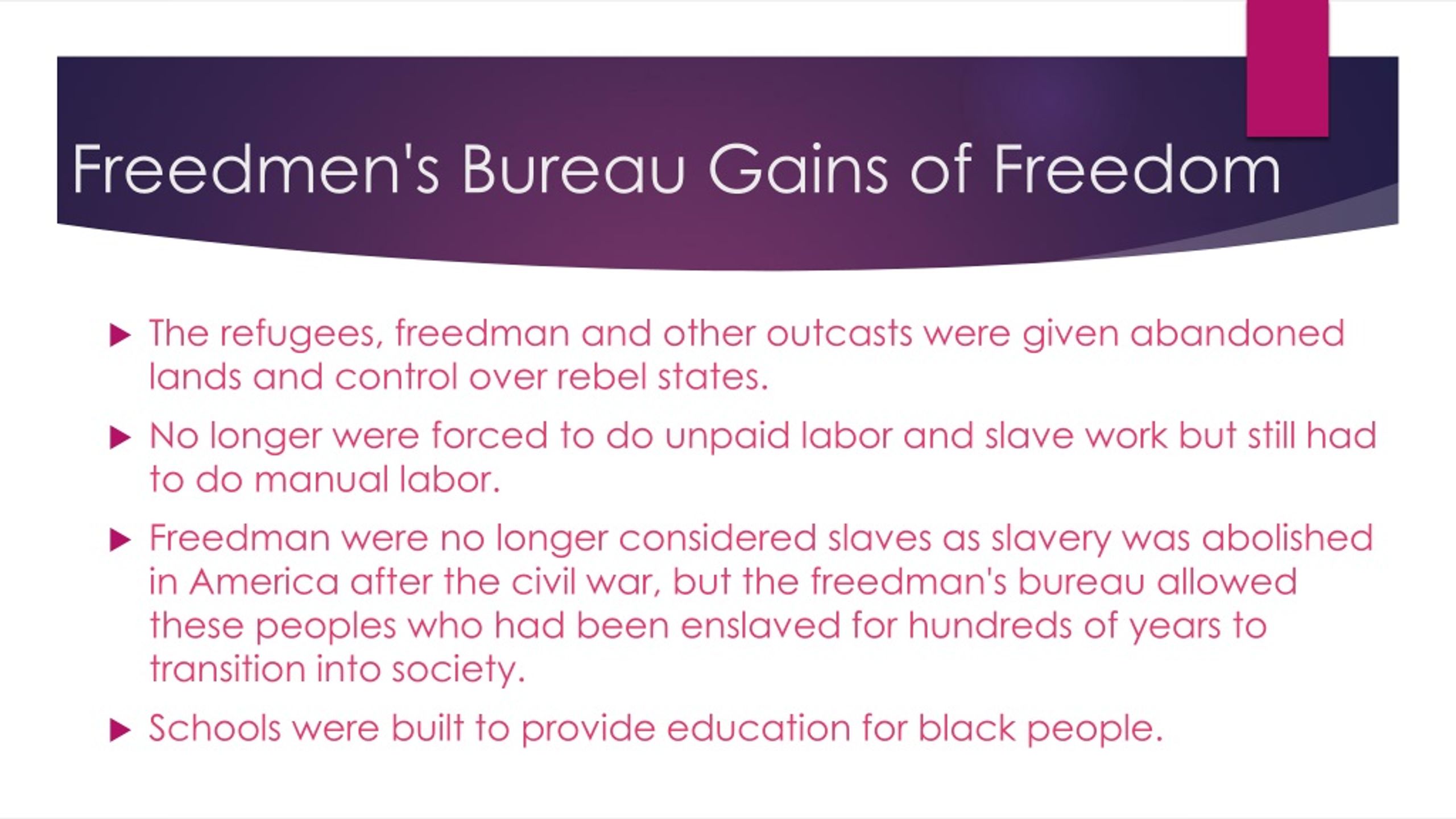 PPT - Freedmen's Bureau PowerPoint Presentation, Free Download - ID:8849202