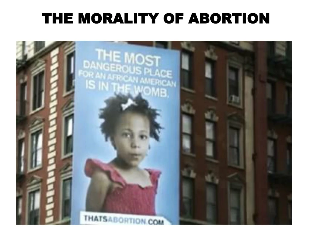 the morality of abortion n.