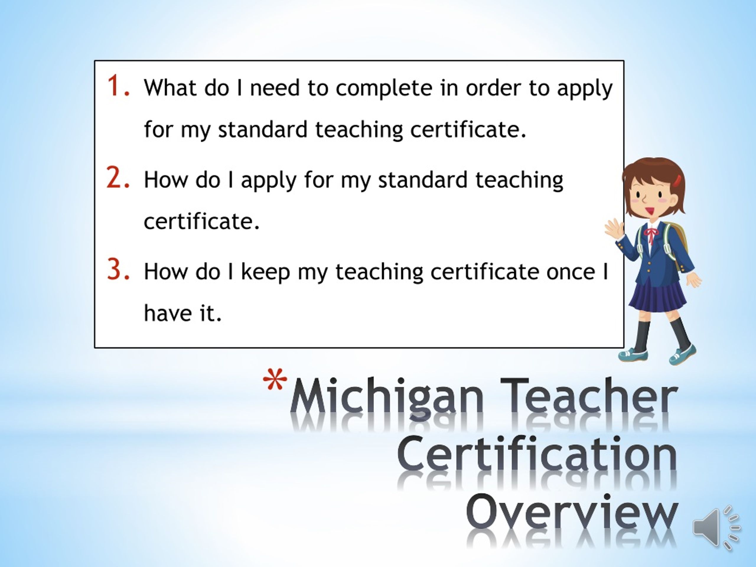 PPT Michigan Teacher Certification Overview PowerPoint Presentation