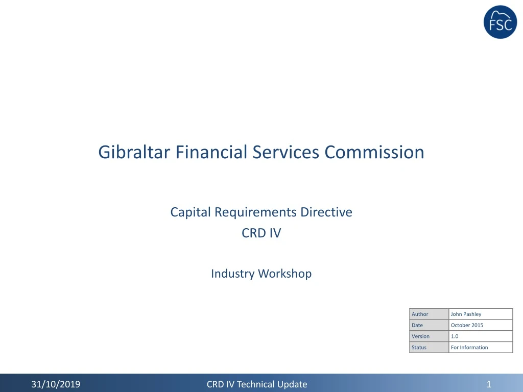 PPT Gibraltar Financial Services Commission PowerPoint Presentation