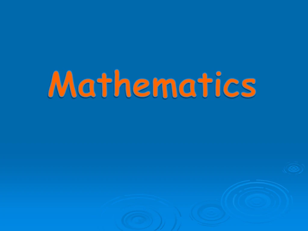 PPT - Mathematics PowerPoint Presentation, free download - ID:8852390