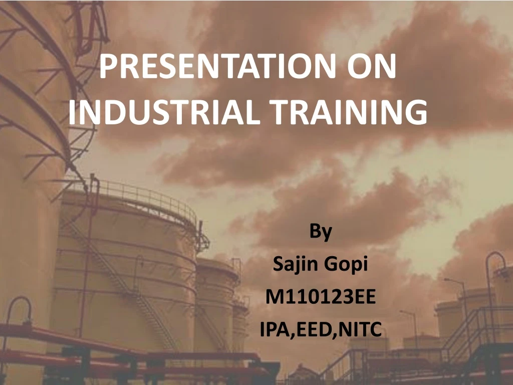 presentation industrial training