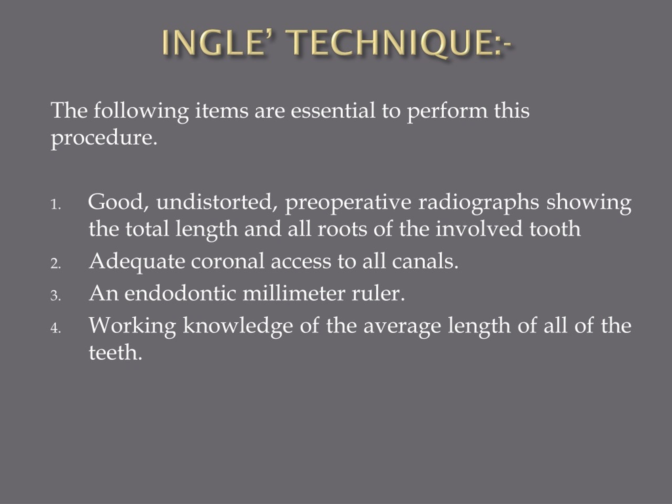 PPT Working length determination PowerPoint Presentation, free