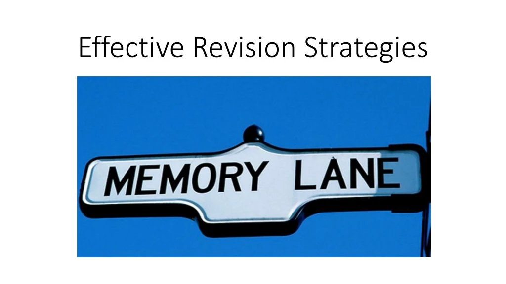 PPT - Effective Revision Strategies PowerPoint Presentation, Free ...