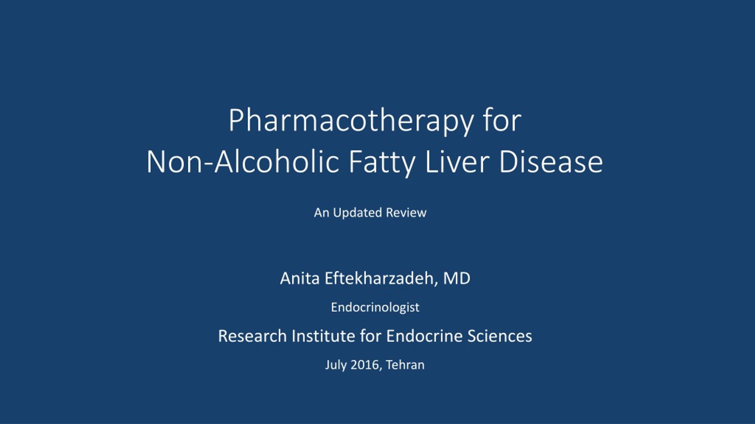 PPT - Pharmacotherapy for Non-Alcoholic Fatty Liver Disease PowerPoint ...