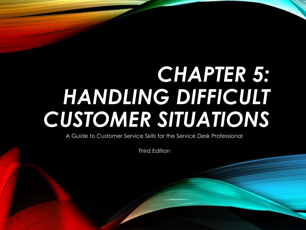 Ppt Chapter 5 Handling Difficult Customer Situations Powerpoint Presentation Id8856649 8304