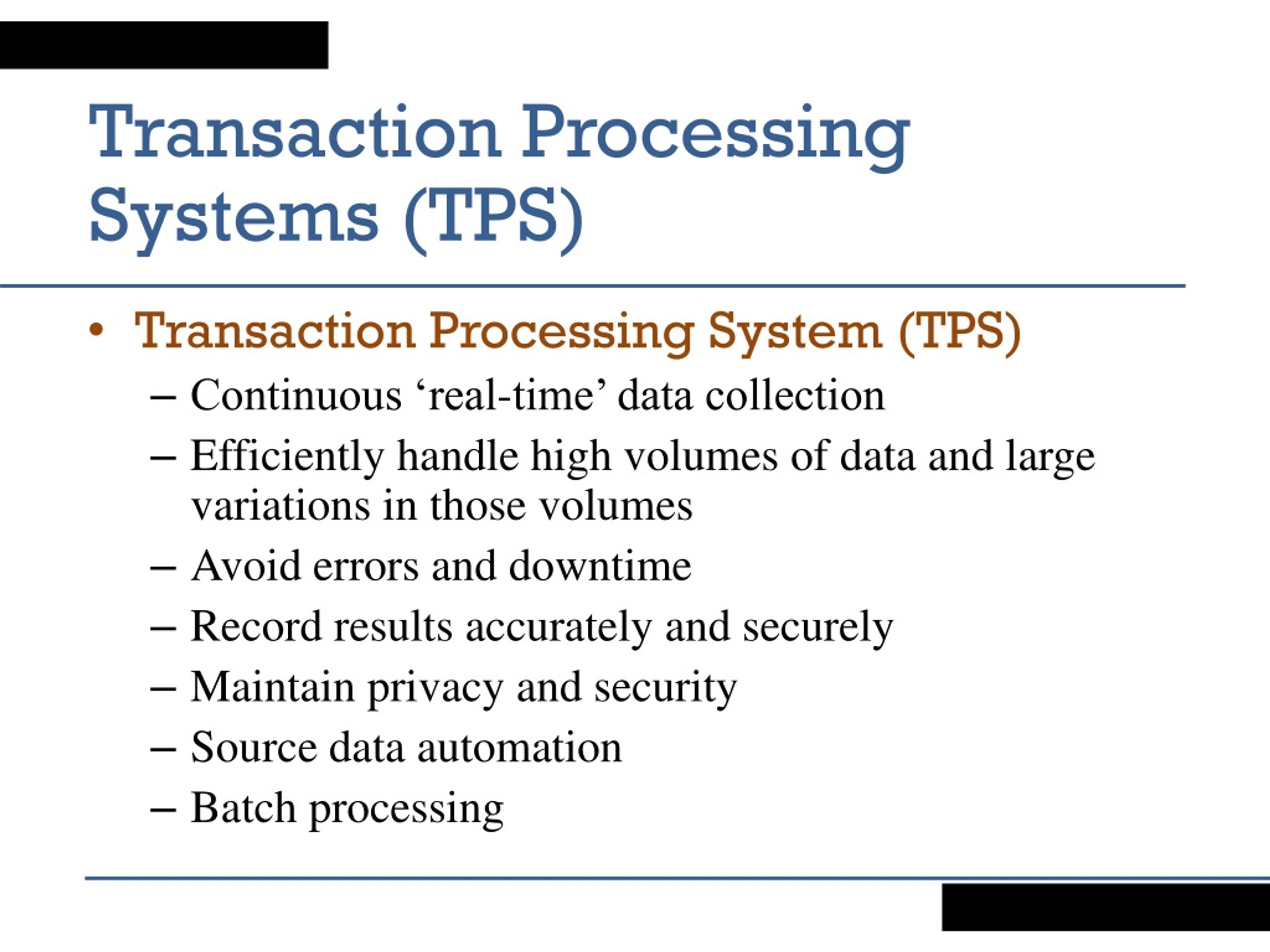online transaction processing system