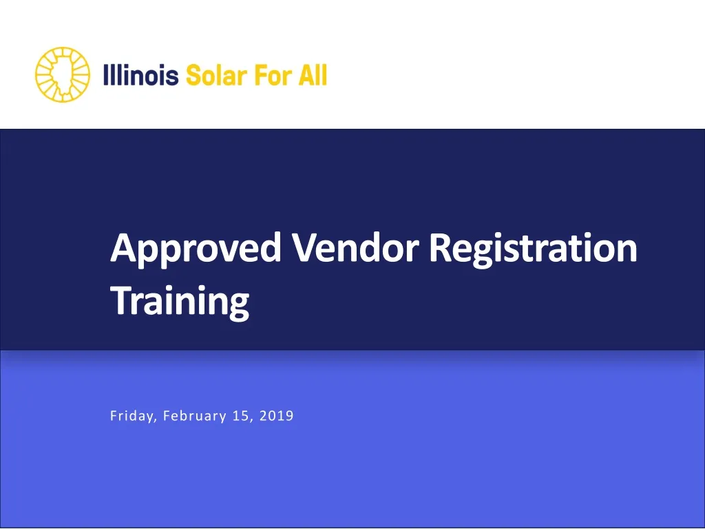 approved vendor registration training n.
