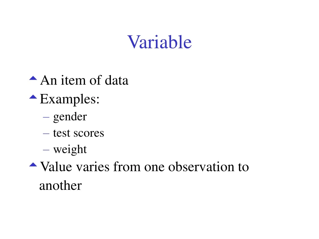 variable n.
