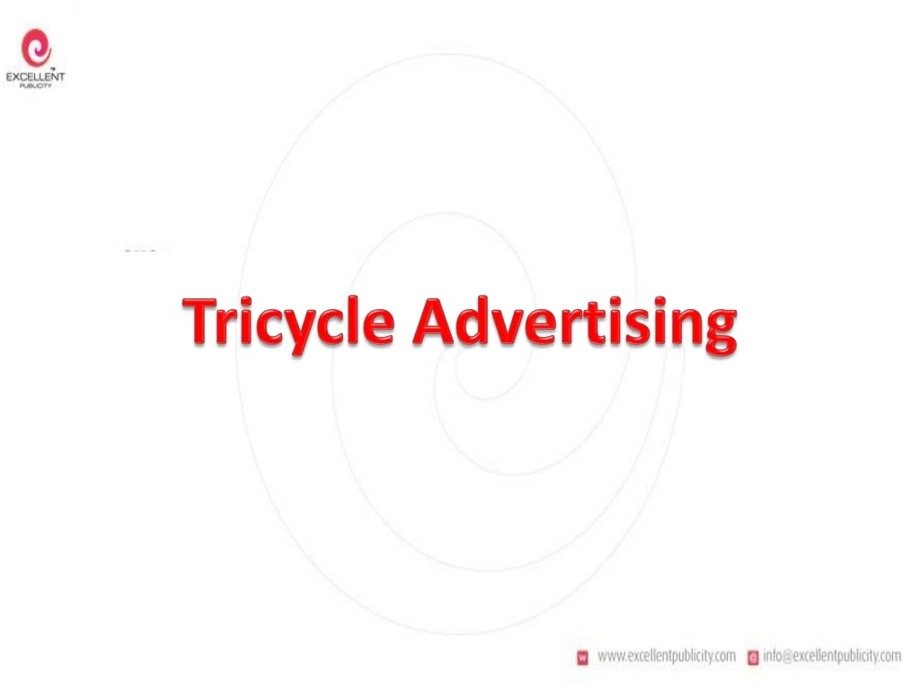 tricycle advertising n.