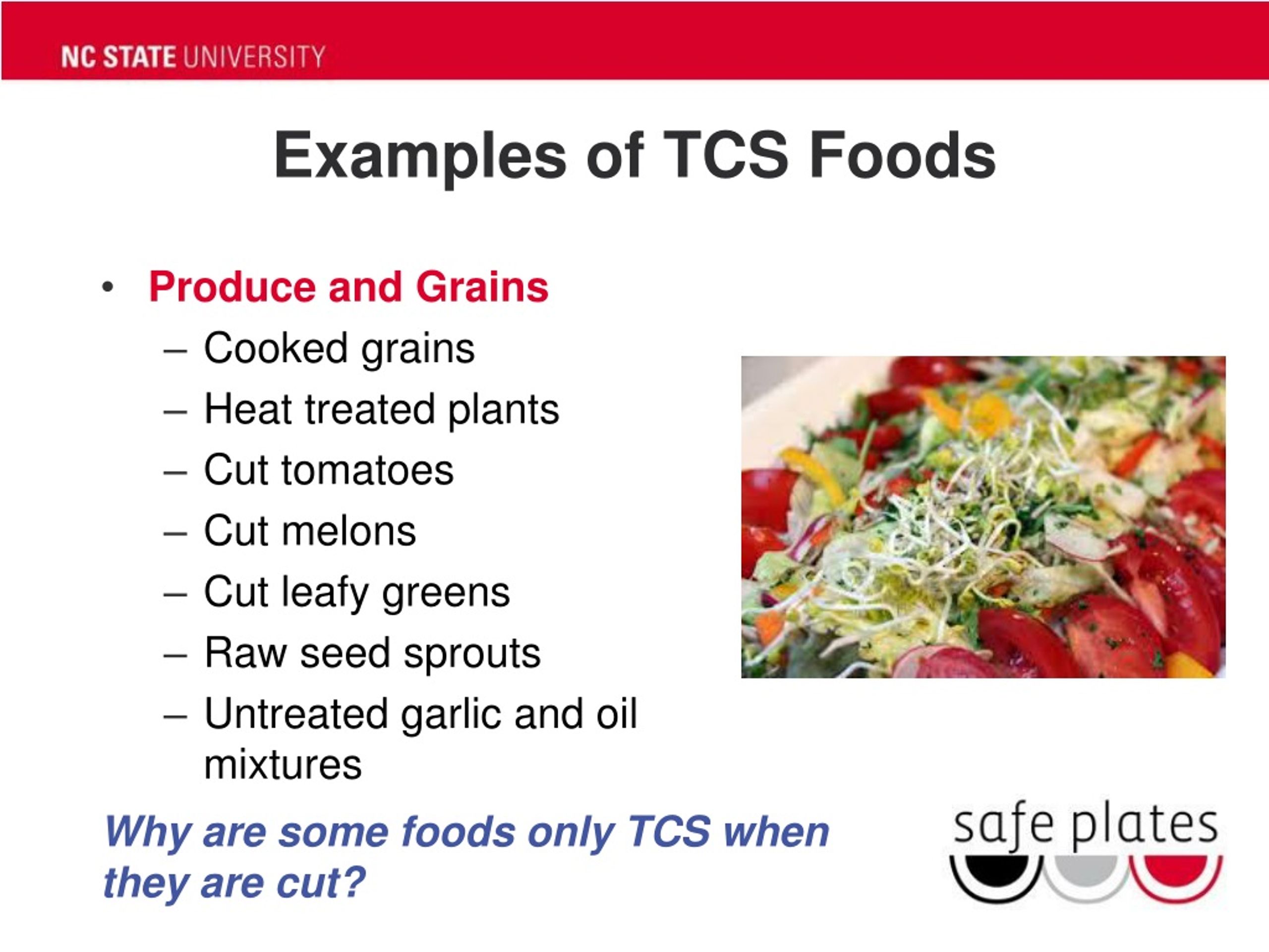 which is considered a tcs food