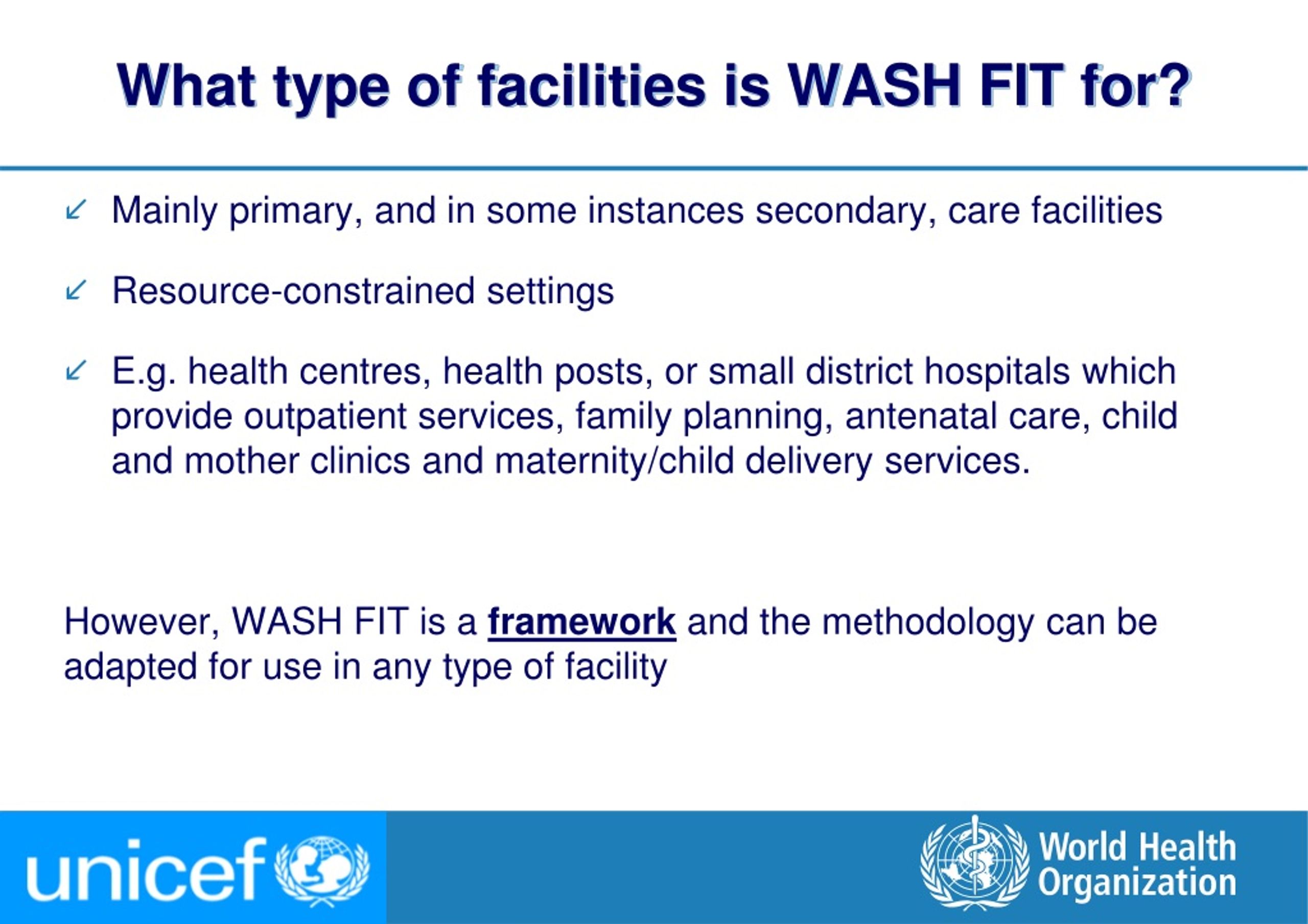 PPT - Module 1 Introduction To Water And Sanitation For Health Facility ...