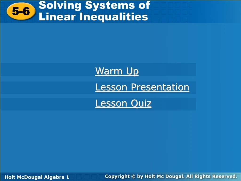 solving systems of linear inequalities n.