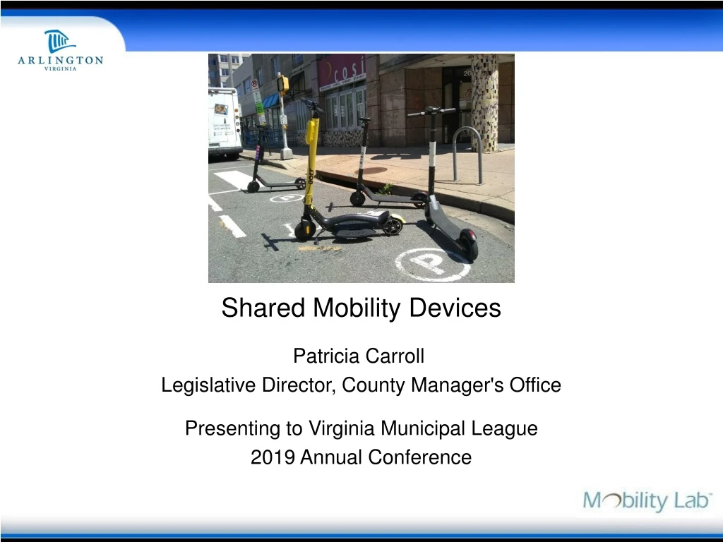 shared mobility devices n.