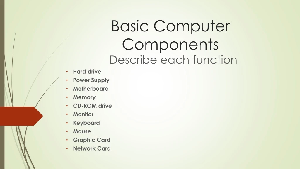 PPT - Basic Computer Components PowerPoint Presentation, Free Download ...