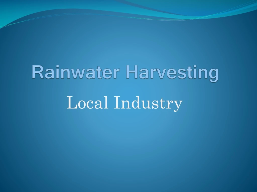 PPT - Rainwater Harvesting PowerPoint Presentation, free download - ID ...