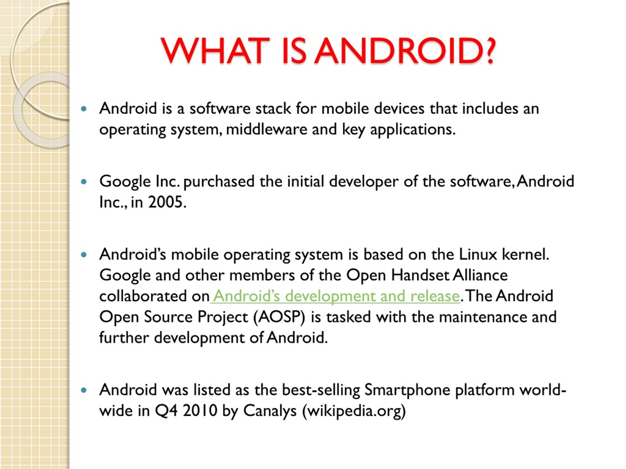 Open Handset Alliance, Android Wiki